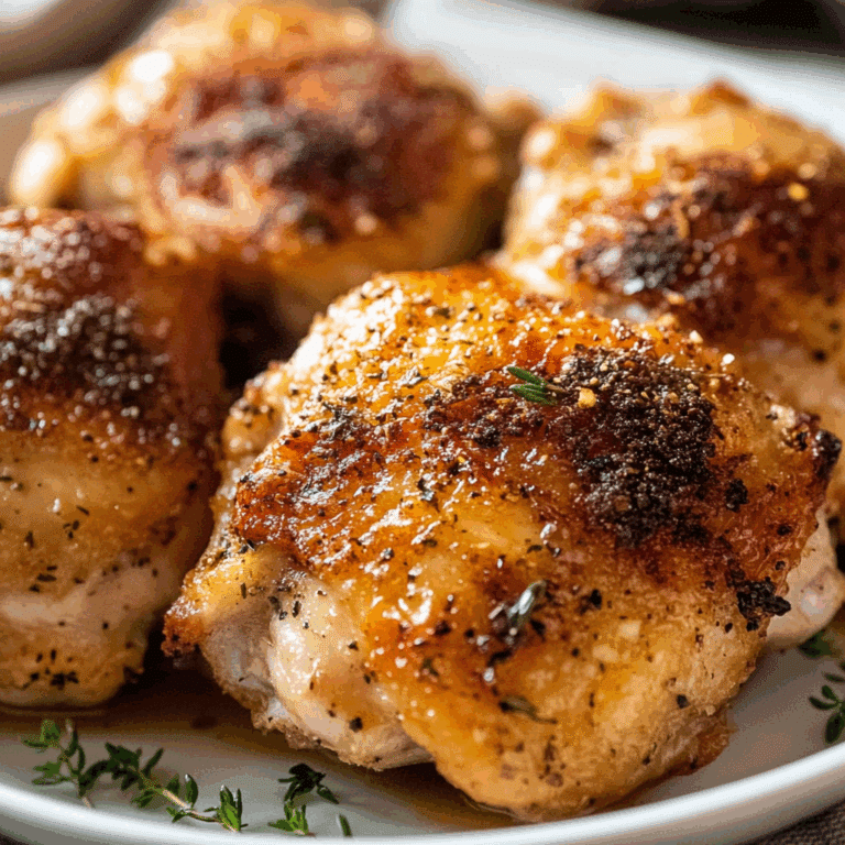 Crispy Baked Chicken Thighs