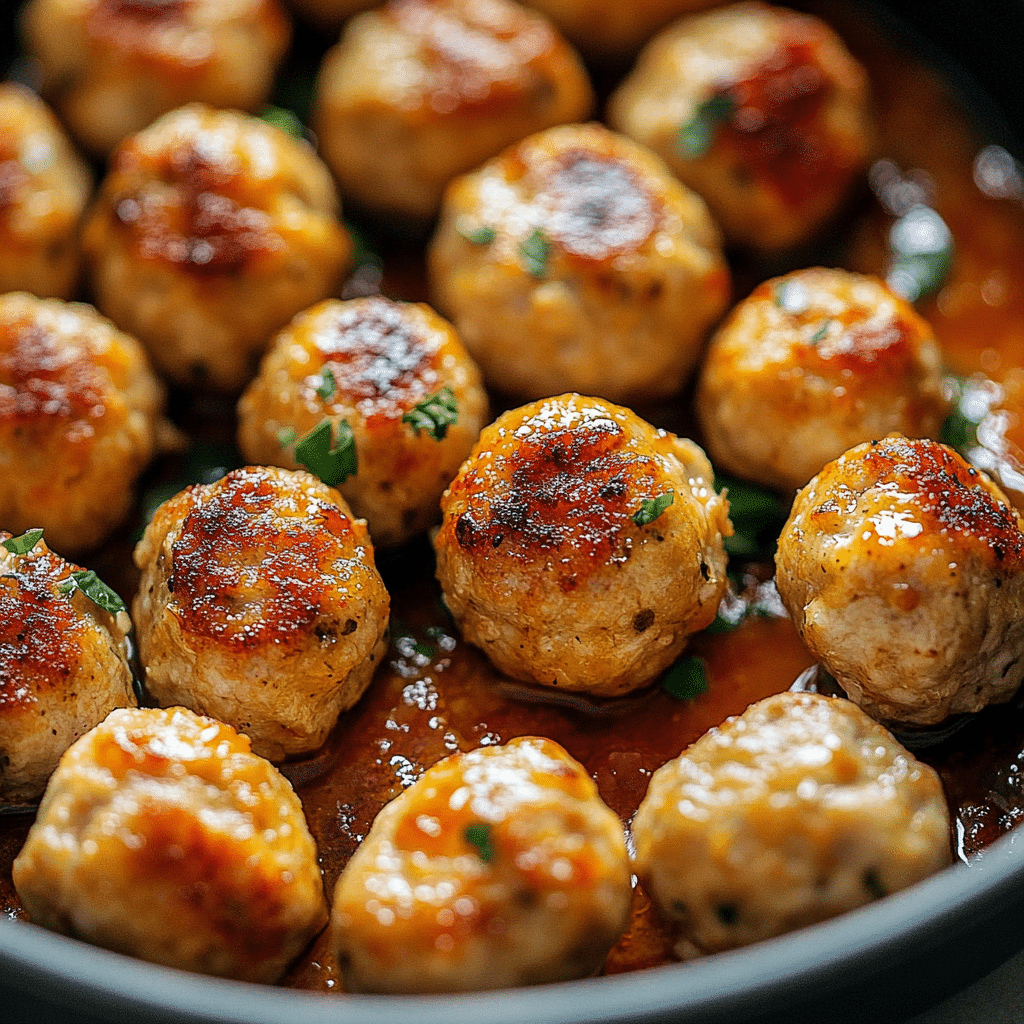 Easy Baked Chicken Meatballs