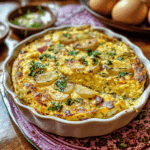 Egga (Egyptian Egg Casserole with Onions and Herbs)