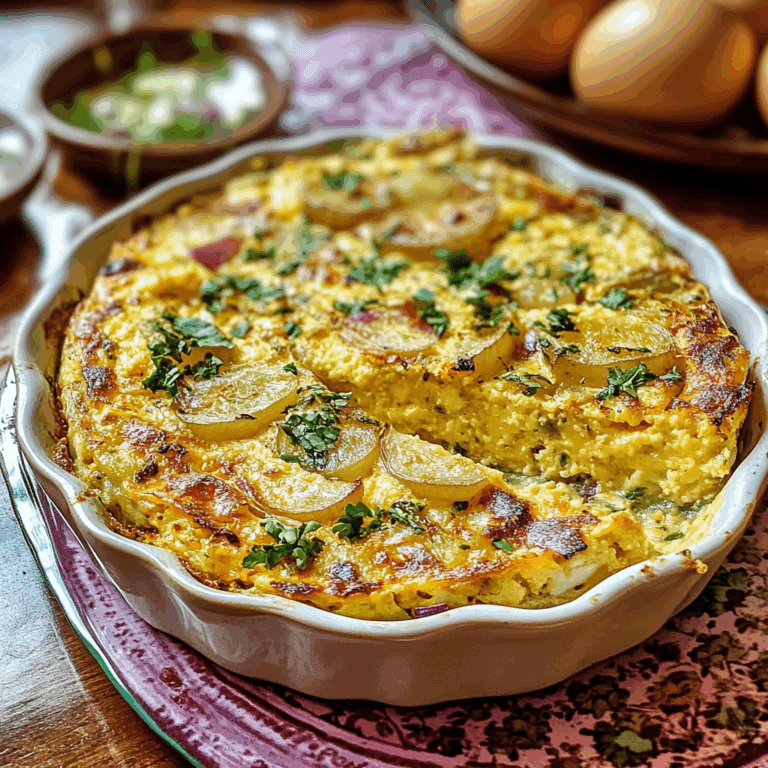 Egga (Egyptian Egg Casserole with Onions and Herbs)