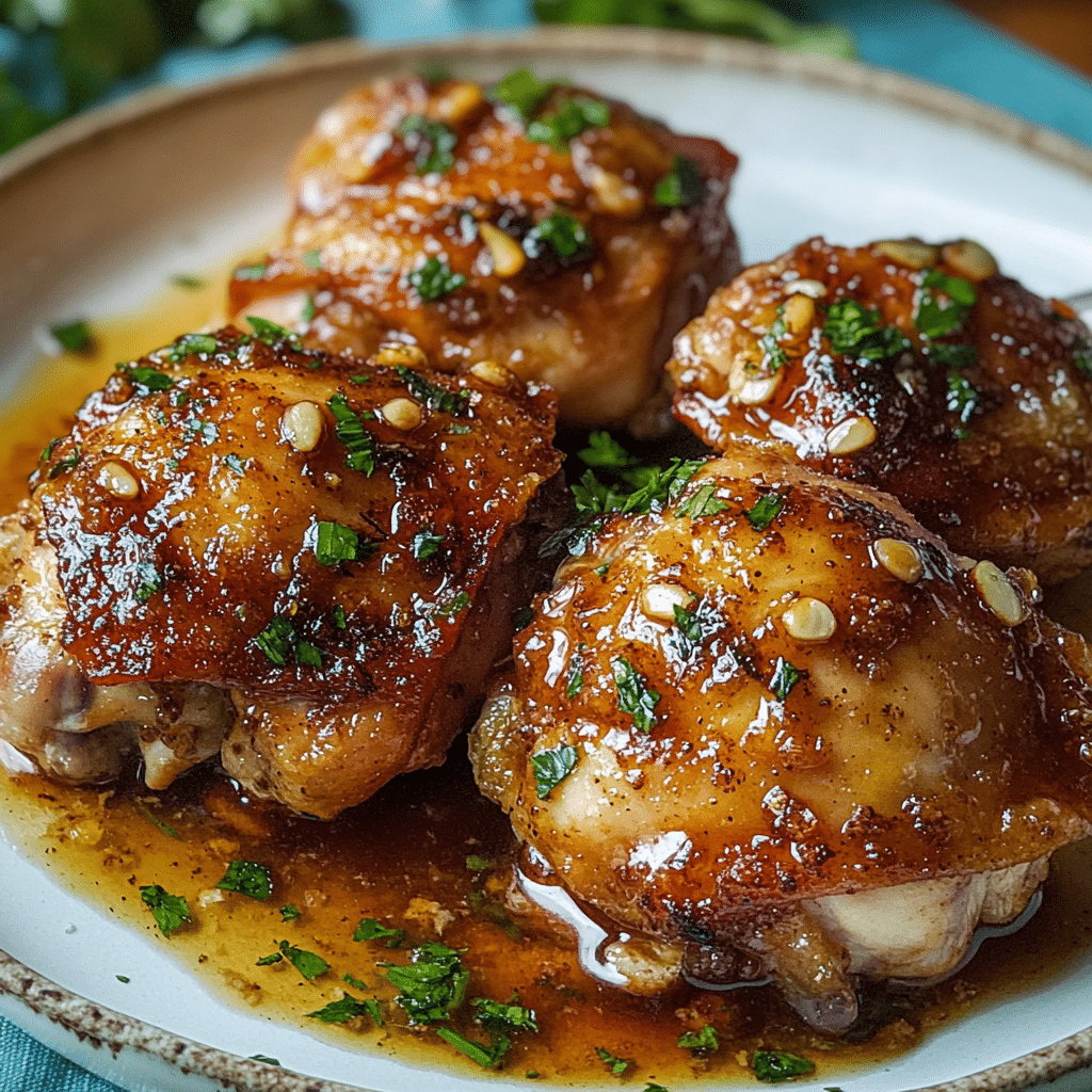 Garlic-Brown Sugar Chicken Thighs