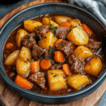Hearty Beef Stew with Potatoes and Carrots