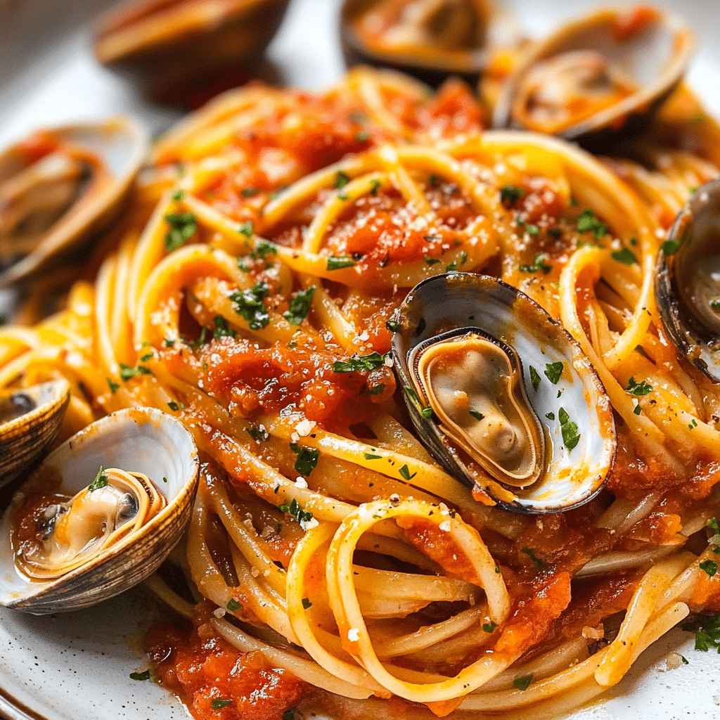 Linguine with Red Clam Sauce
