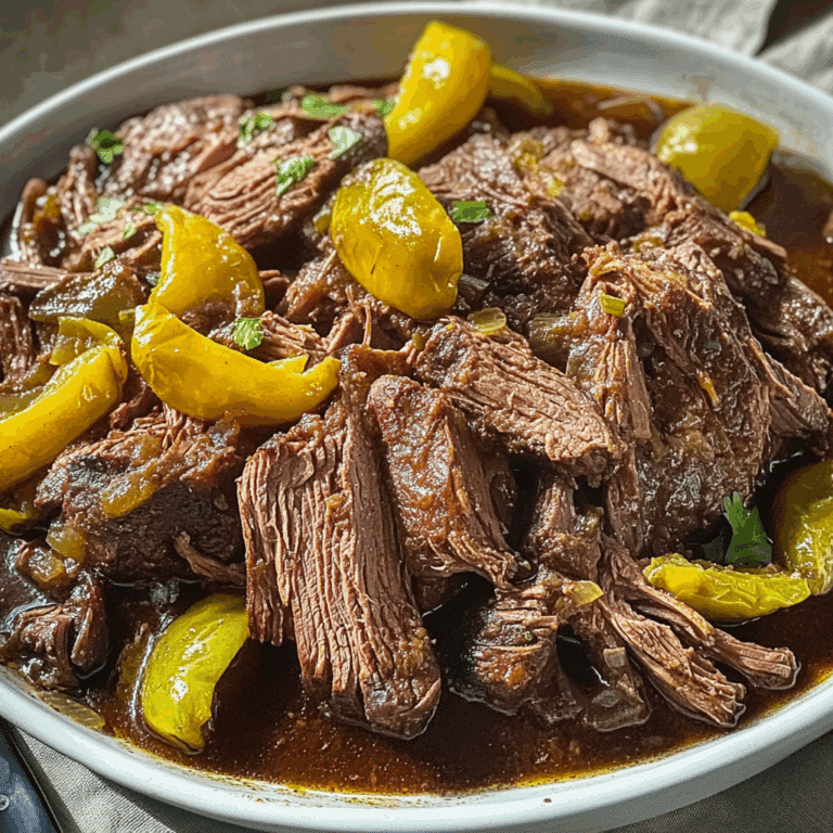 Mississippi Roast (Slow Cooker Pepperoncini Pot Roast)