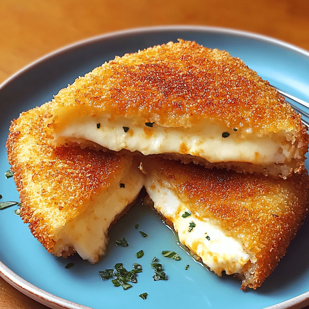 Mozzarella in Carrozza (Italian Fried Mozzarella Sandwiches)