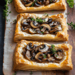 Mushroom Puff Pastry Tarts