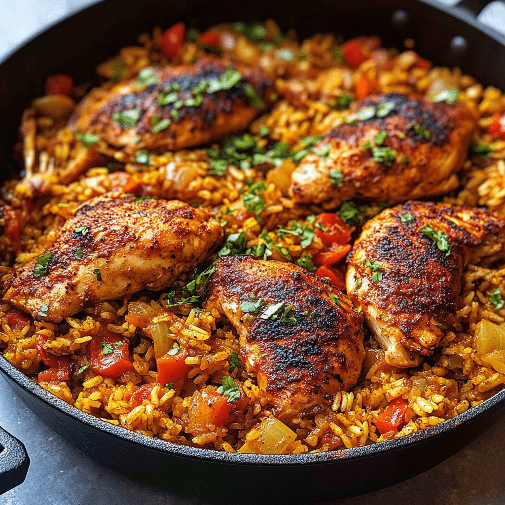 One Pot Cajun Chicken and Rice