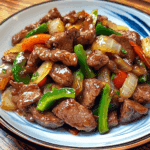 Pepper Steak Stir Fry with Onions