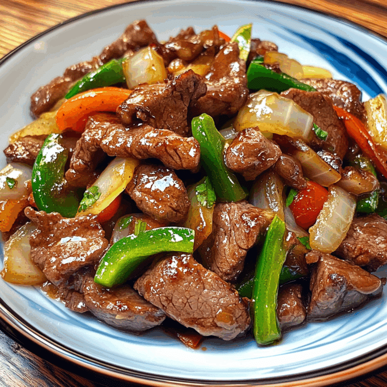Pepper Steak Stir Fry with Onions