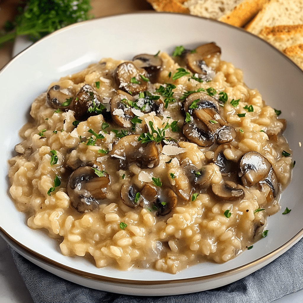 Pressure-Cooker Mushroom Risotto