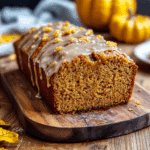 Pumpkin Bread With Salted Brown Butter Glaze