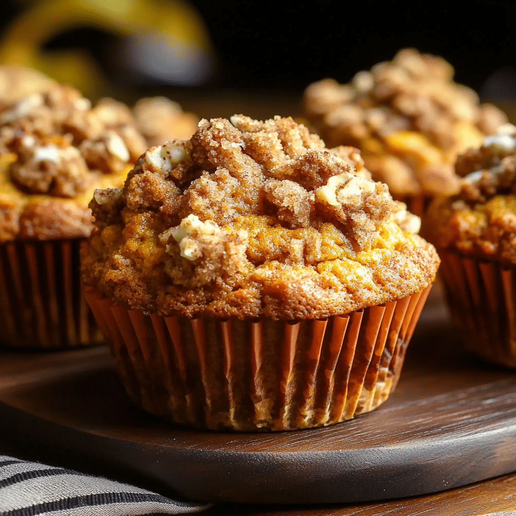 Pumpkin Spice Streusel Muffins