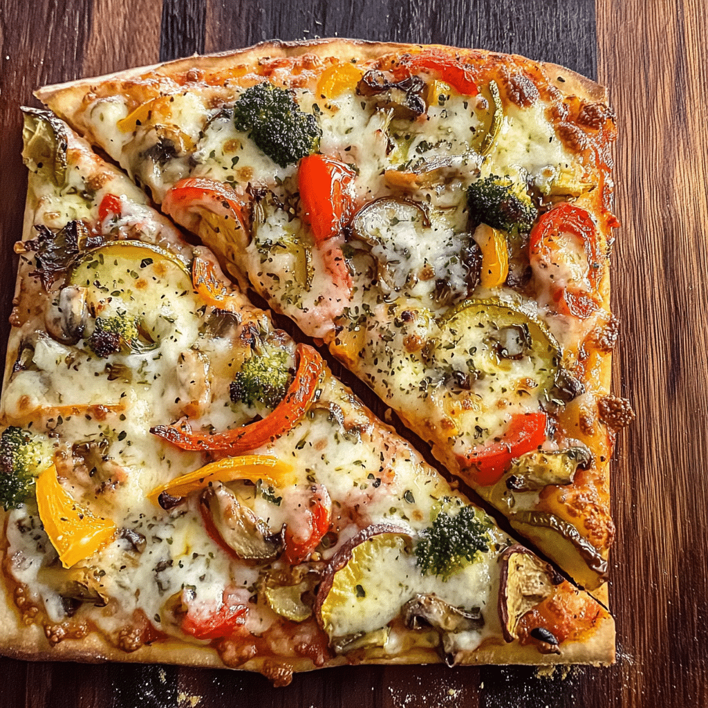 Roasted Vegetable Whole Wheat Pizza