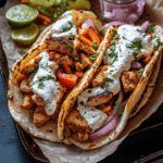 Sheet Pan Greek Chicken Gyros