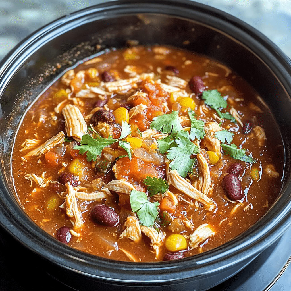 Slow Cooker Chicken Chili