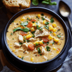 Slow Cooker Creamy Chicken & Corn Soup