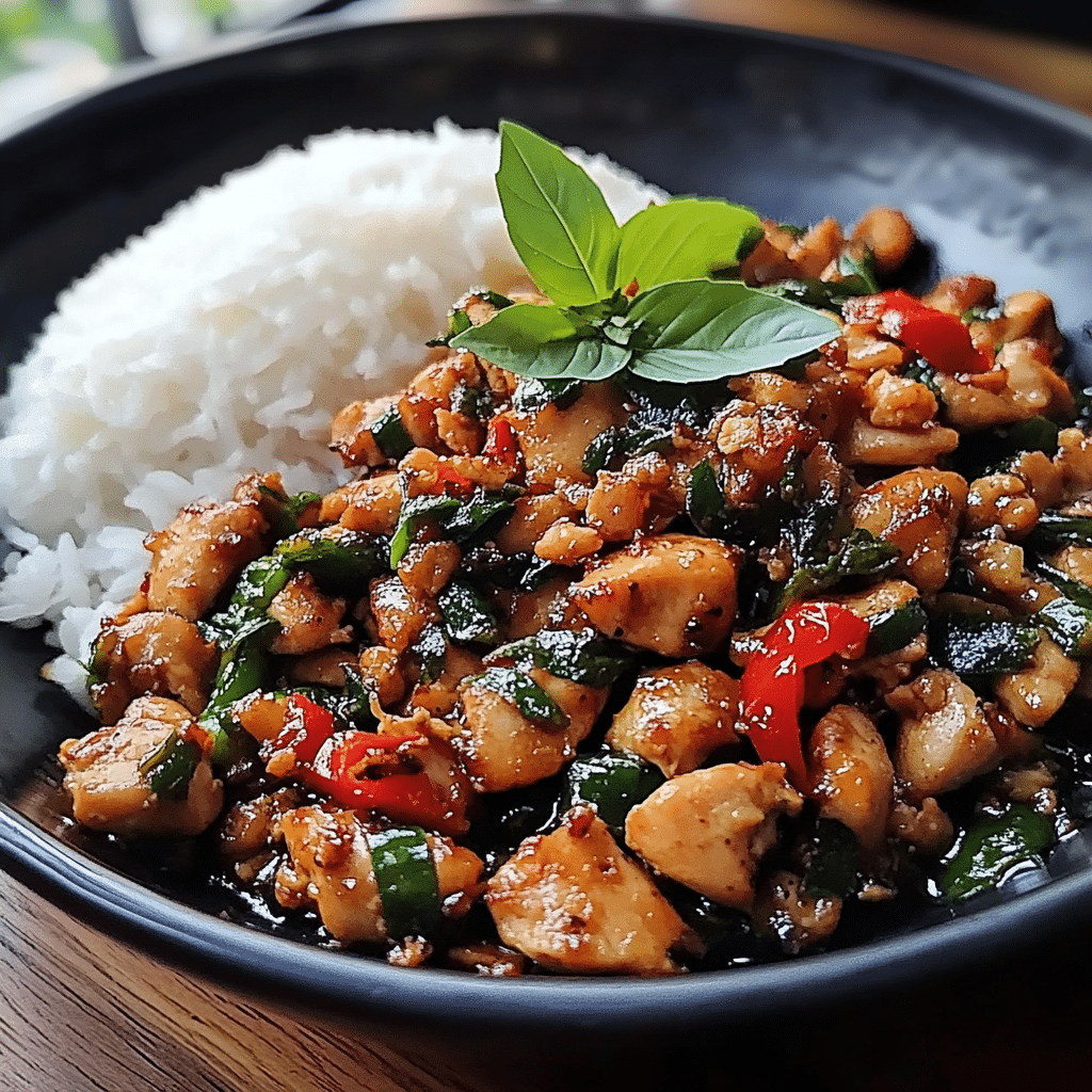 Spicy Thai Basil Chicken (Pad Krapow Gai)