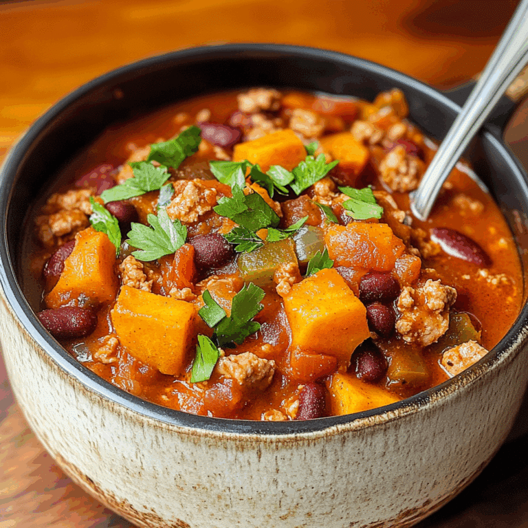 Sweet Potato Turkey Chili