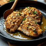 Walnut-Crusted Chicken with Honey Mustard Glaze