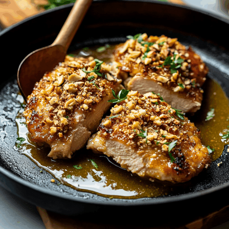Walnut-Crusted Chicken with Honey Mustard Glaze