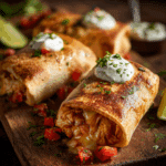 Baked Chicken Chimichangas