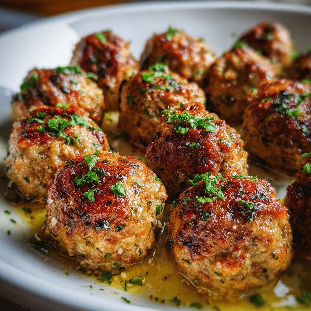 Baked Ground Turkey Meatballs