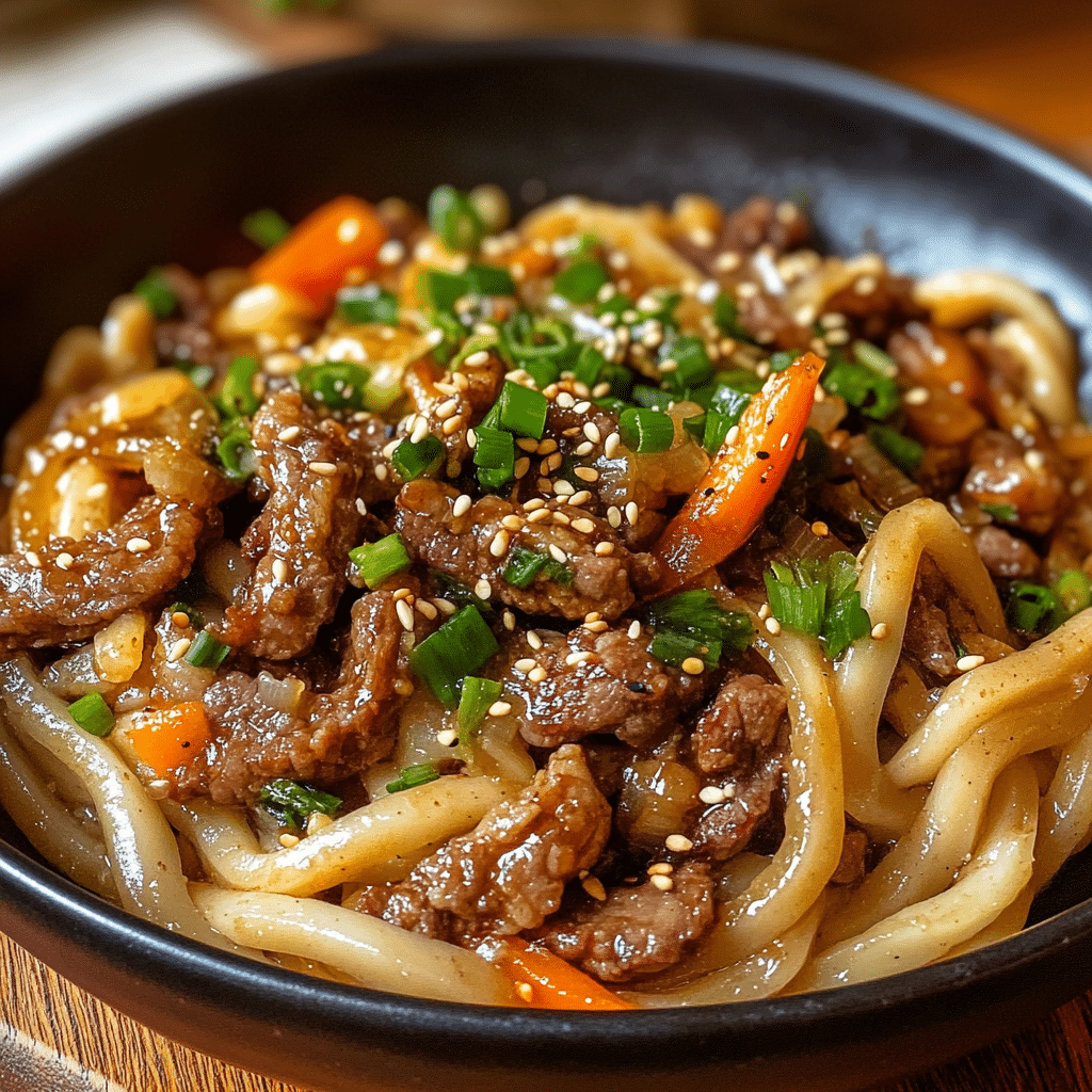 Bulgogi Beef Udon Stir Fry