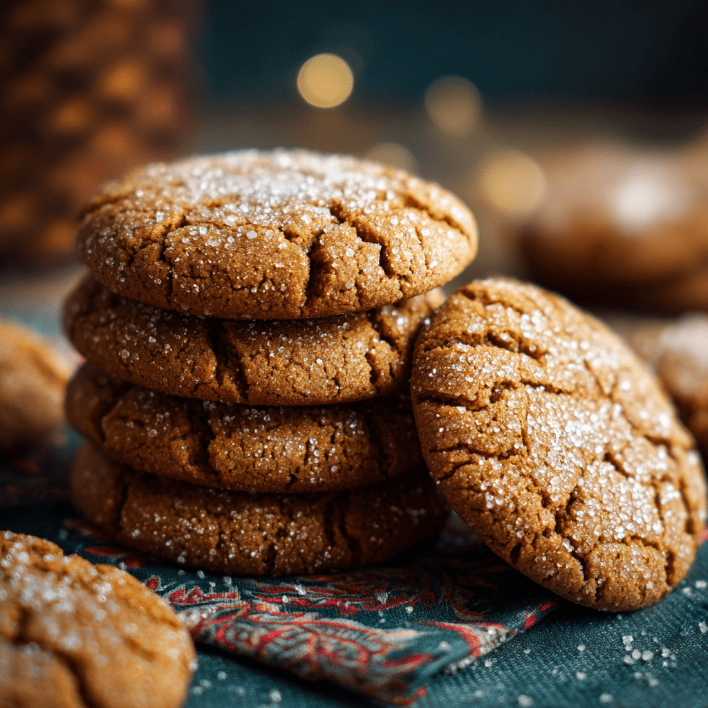 Chewy Gingerbread Cookies
