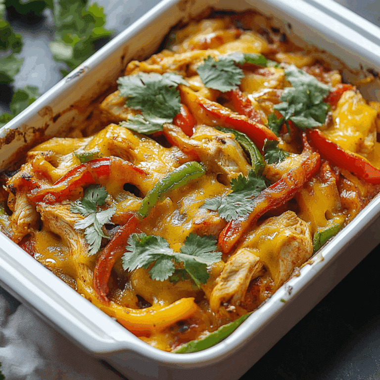 Chicken Fajita Casserole