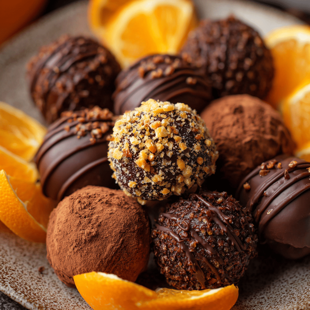 Chocolate Orange Christmas Truffles