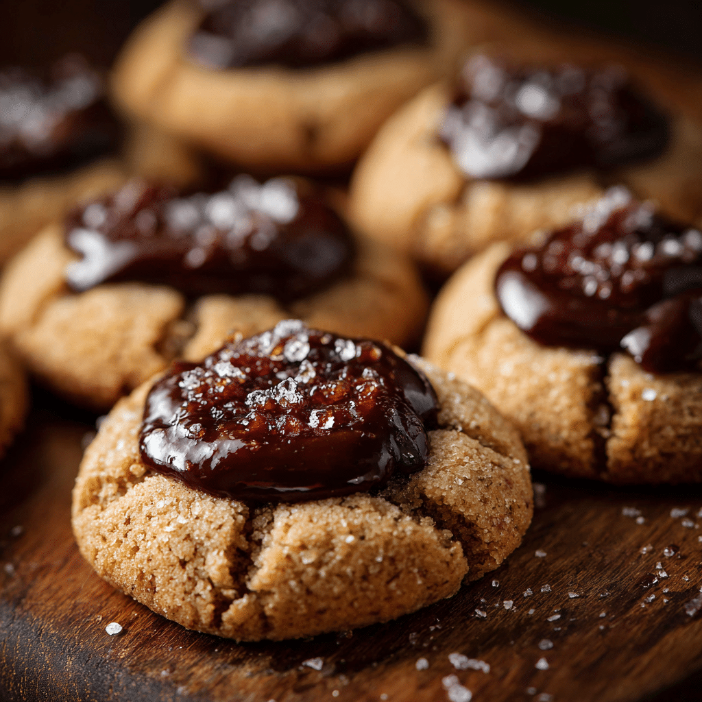 Chocolate Thumbprint Cookies