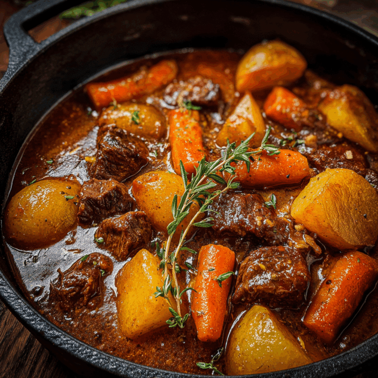 Classic Beef Stew with Carrots and Potatoes