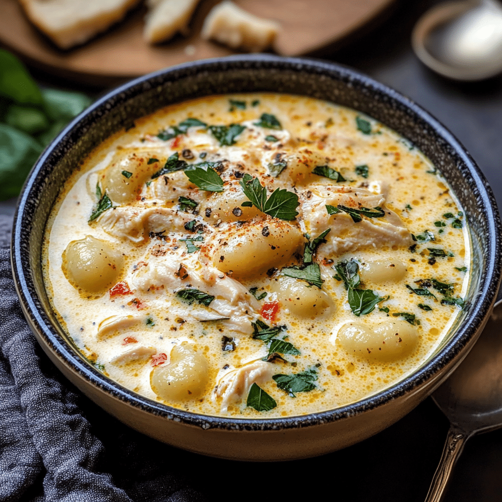 Creamy Chicken Gnocchi Soup