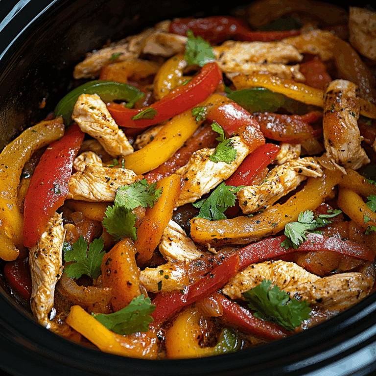 Crockpot Chicken Fajitas