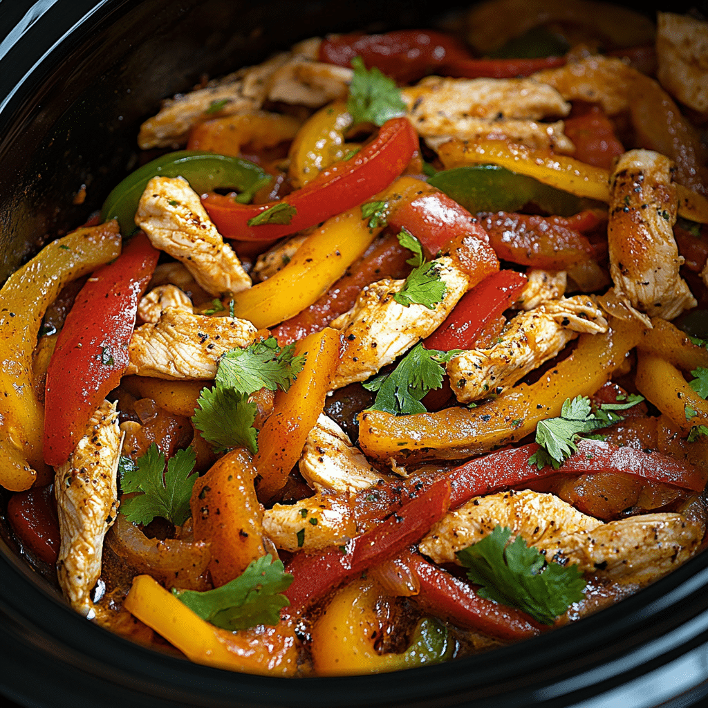 Crockpot Chicken Fajitas
