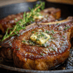 Garlic Herb Butter Ribeye Steak
