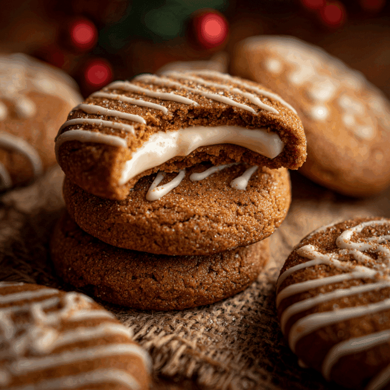 Gingerbread Cheesecake Cookies