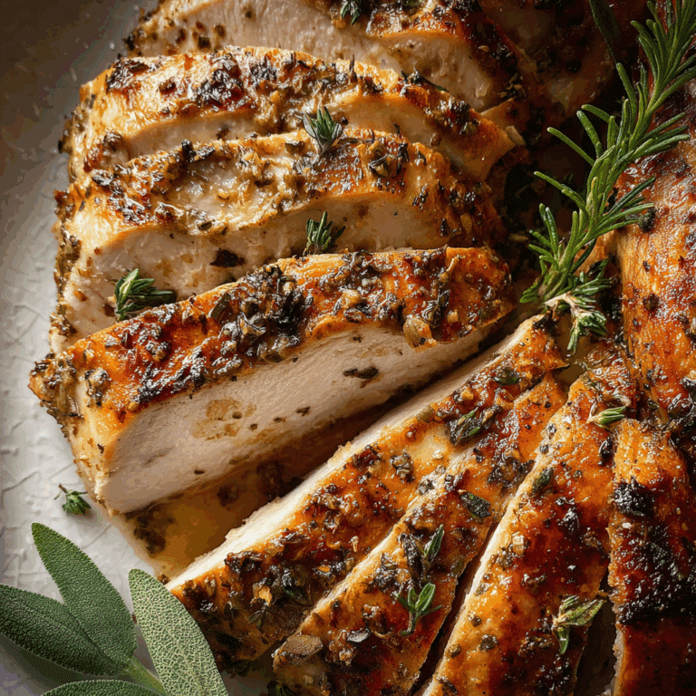 Herb Butter Roasted Turkey Breast