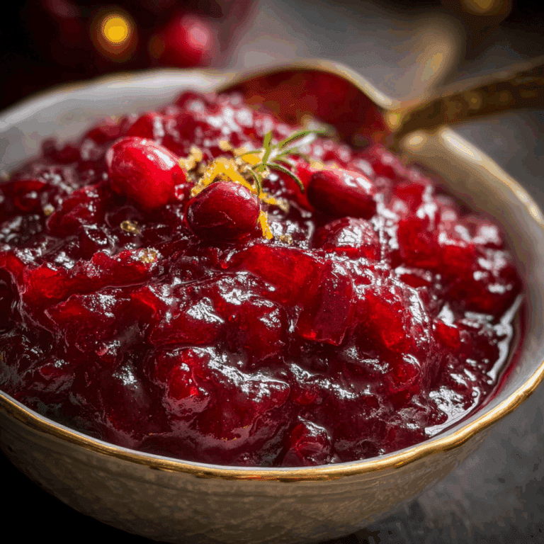 Homemade Cranberry Sauce with Orange and Brown Sugar