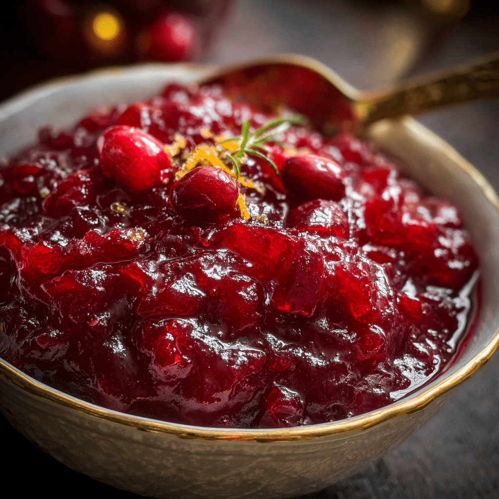 Homemade Cranberry Sauce with Orange and Brown Sugar