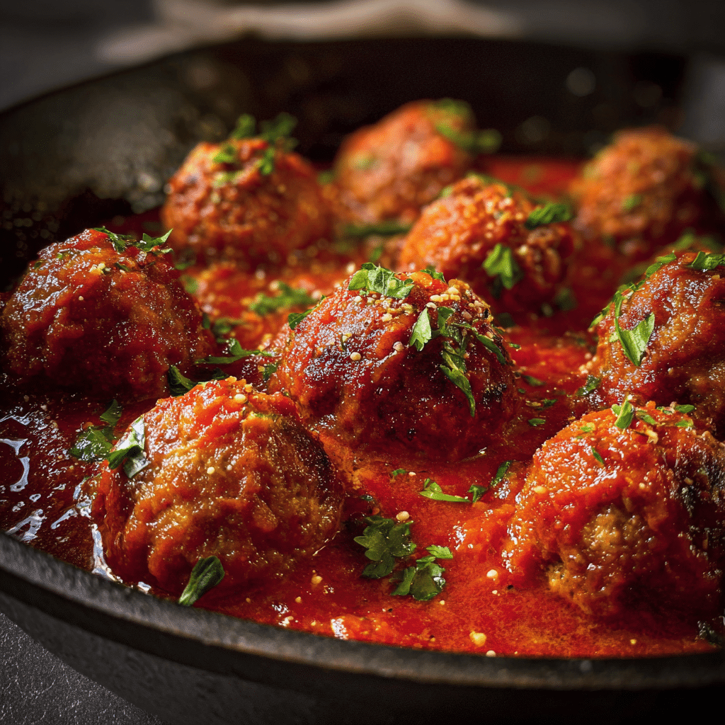 Italian Meatballs with Tomato Sauce