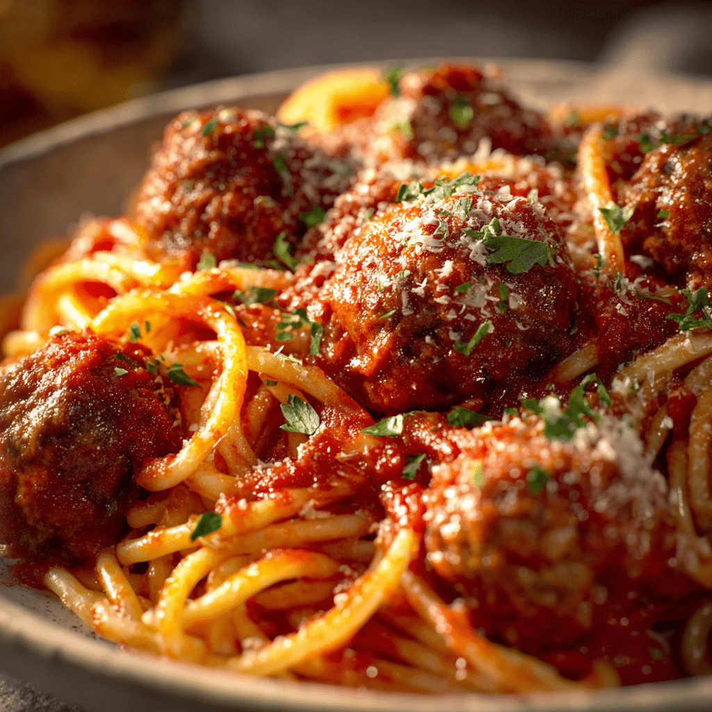Italian Spaghetti and Meatballs