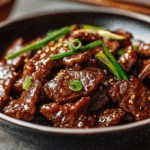 Mongolian Beef with Crispy Flank Steak