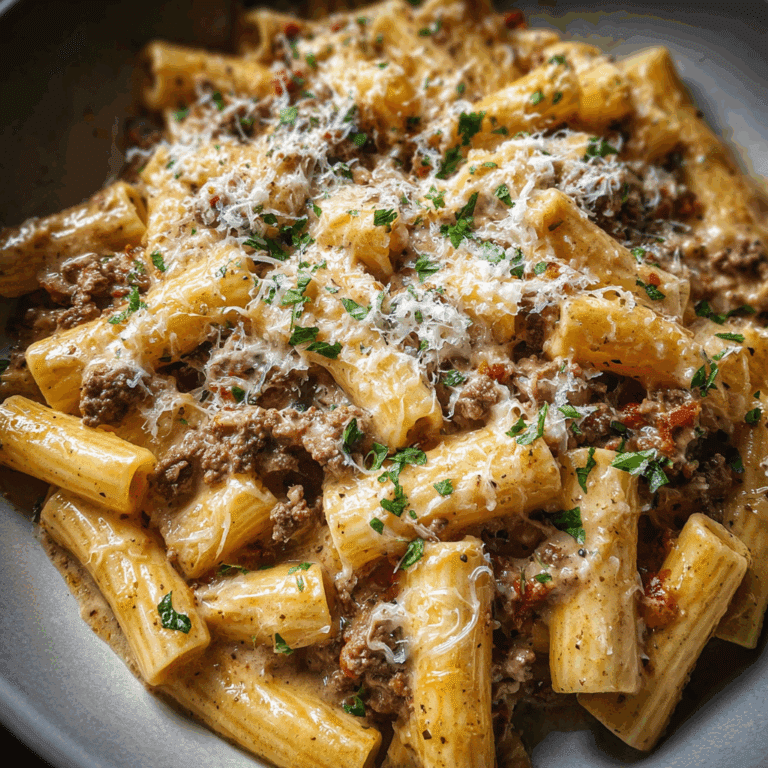 One-Pot Creamy Beef Pasta