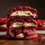 Red Velvet Cheesecake Stuffed Cookies