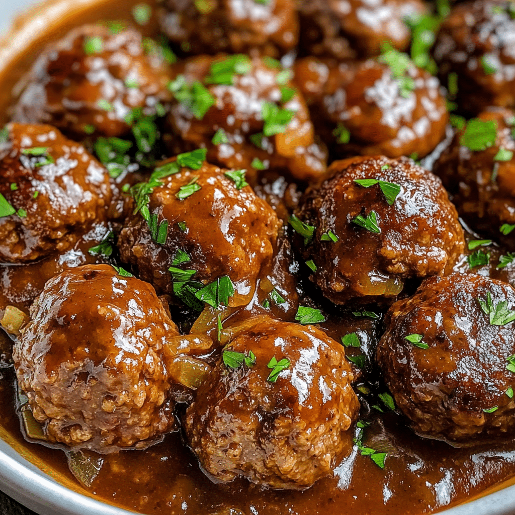 Salisbury Steak Meatballs