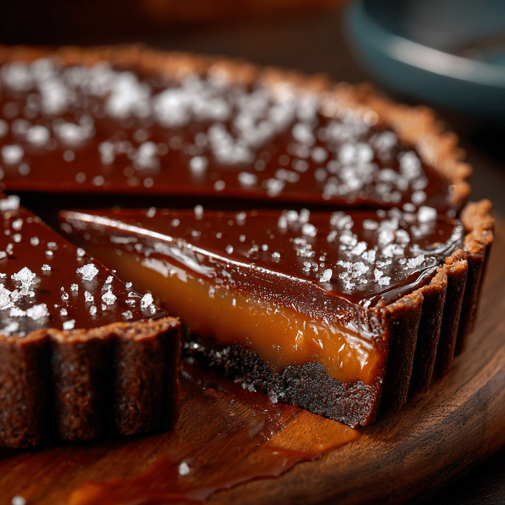 Salted Caramel Chocolate Tart