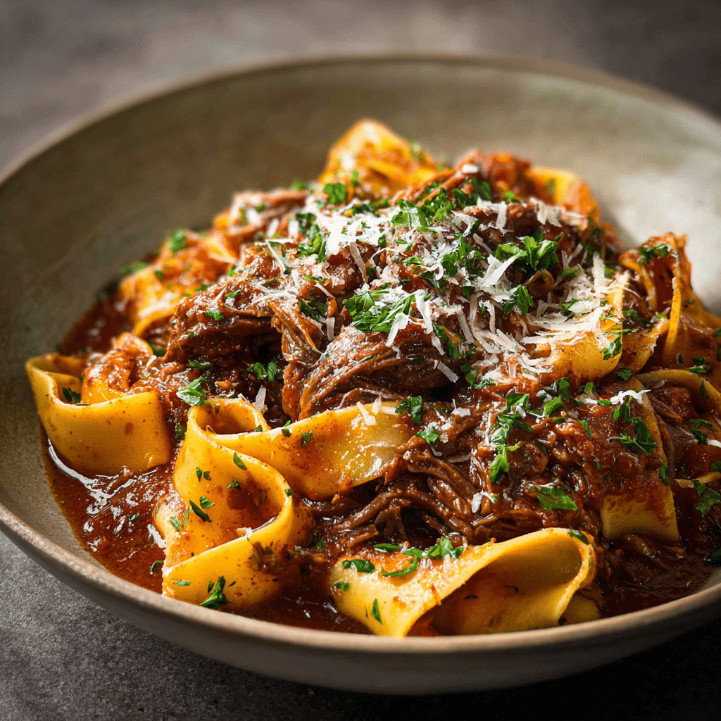 Slow Cooker Beef Ragu with Pappardelle