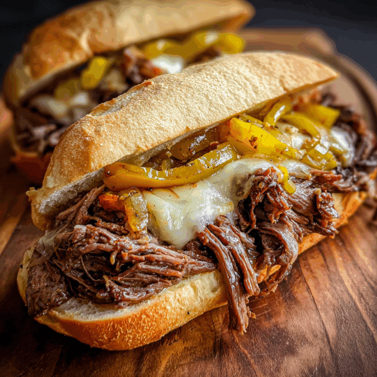 Slow Cooker Italian Beef Sandwiches