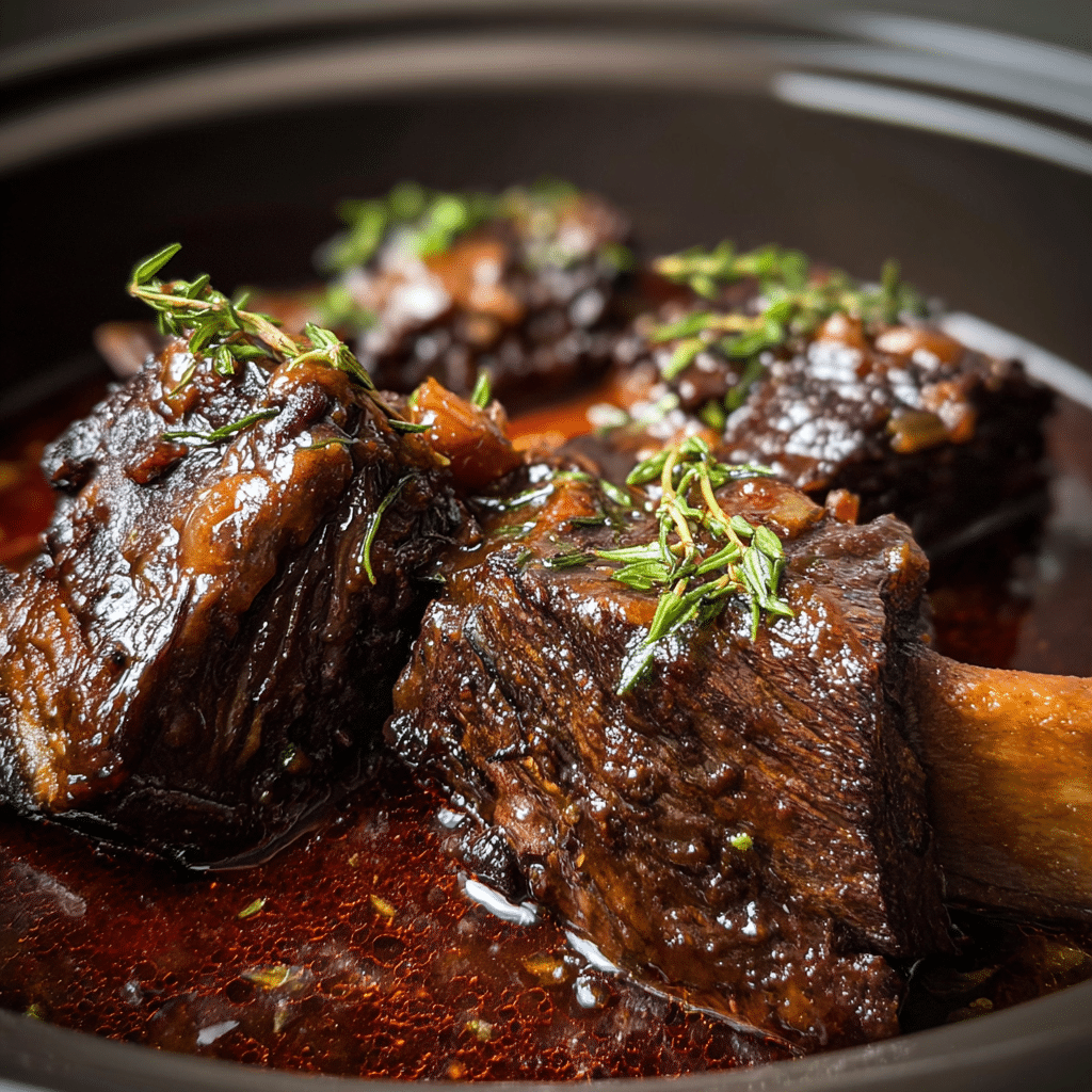 Slow Cooker Short Ribs with Red Wine Sauce
